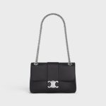MEDIUM CELINE VICTOIRE BAG IN SUPPLE CALFSKIN BLACK - Image 4